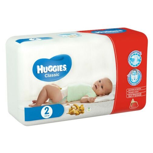 Подгузники Huggies Classic SoftDry 3-6 кг 18 шт