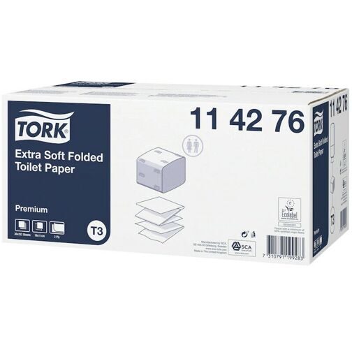 Туалетная бумага Tork Premium E Soft 114276 2 слоя 11х19 см 252 листа 30 шт