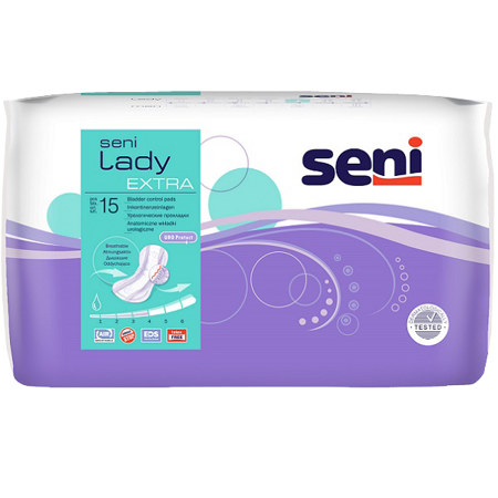 Прокладки урологические "SENI LADY" Extra 15 шт