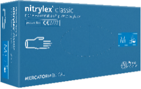 Перчатки диагностические нитриловые NITRYLEX PF CLASSIC, белые, XL, 50 пар