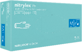 Перчатки диагностические нитриловые NITRYLEX PF GREEN, мятные, L, 50 пар