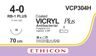 Викрил Плюс фиолетовый М1.5 (4/0) колющая игла 17 мм 70 см окр 1/2 36 шт VCP304H