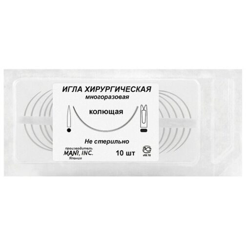 Игла хирургическая колющая Mani SE-ТНJLL 65 1/2 10 шт