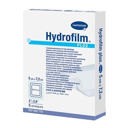 Hydrofilm® plus / Гидрофилм плюс прозрачная повязка с впитывающей подушечкой