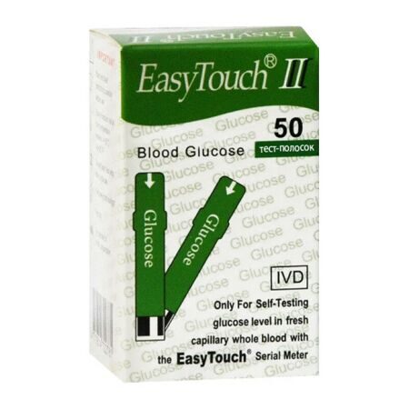 ИзиТач тест-полоски глюкоза Easy Touch Glucose 50 шт