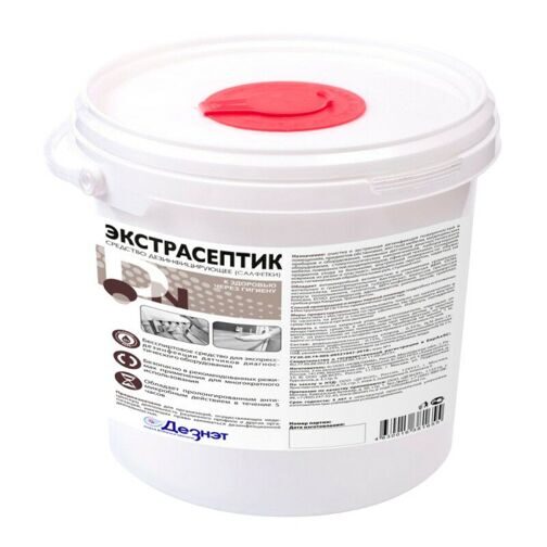 Экстрасептик салфетки дезинфицирующие в ведре - 1000 салфеток
