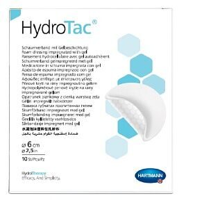 Губчатые повязки с гидрогелевым покрытием HydroTac / ГидроТак, круглые, диаметр 6 см, 10 шт. 6858499