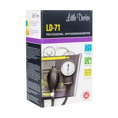 Тонометр механический LD-71 встроенный фонендоскоп манжета 25-36 см