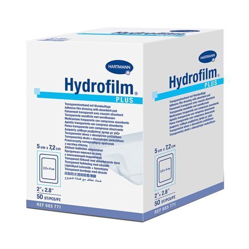 Hydrofilm® plus / Гидрофилм плюс прозрачная повязка с впитывающей подушечкой